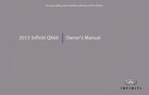 2015 Infiniti QX60 Owner Manual